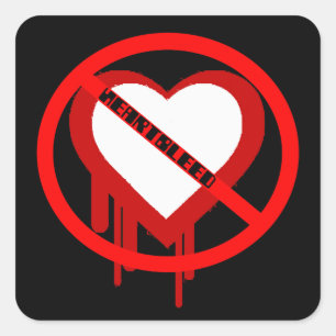 No Heartbleed Square Sticker