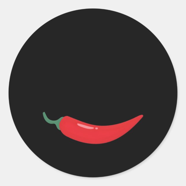 No Heat No Eat Spicy Food Classic Round Sticker (Front)