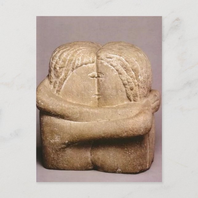 No higher resolution available. Brancusi_-_Sarutul Postcard (Front)