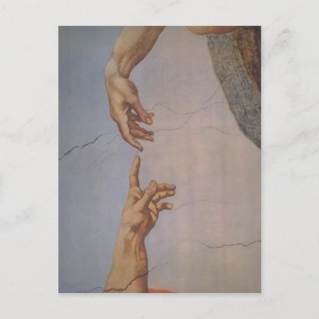 No higher resolution available. Creation_of_Adam_( Postcard (Front)