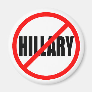 “NO HILLARY” MAGNET