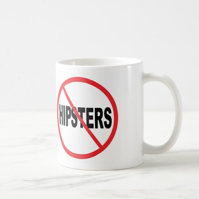 No Hipsters! Mug (Right)