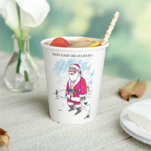 No Ho-Ho-Ho w text paper cups