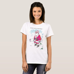 No Ho-Ho-Ho w text women white T-shirt