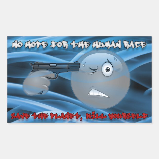 No Hope Smoky Blue Sticker (Front)