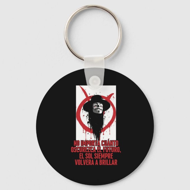 No How Dark The Future Gets  Key Ring (Front)
