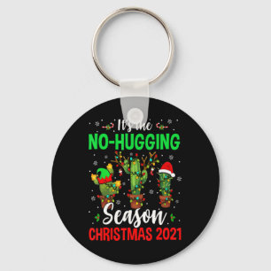 No Hugging Season Xmas 2021 Elf Reindeer Santa Ca Key Ring