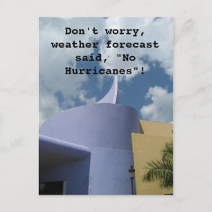 No Hurricanes Postcard