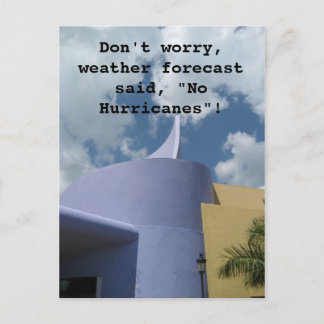 No Hurricanes Postcard