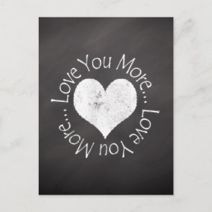 No, I Love You More Postcard