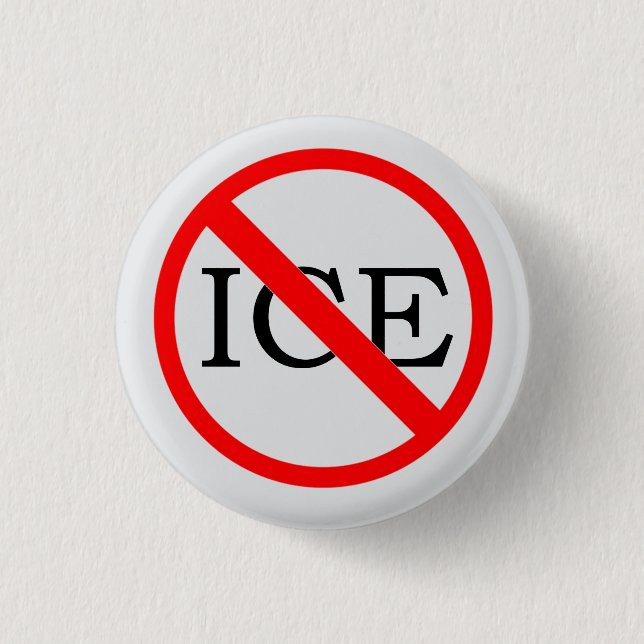"NO ICE" Button (Front)