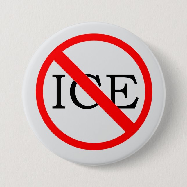"NO ICE" Button (Front)