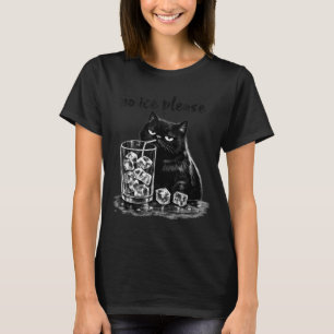 No ice please funny vintage cat meme men women T-Shirt