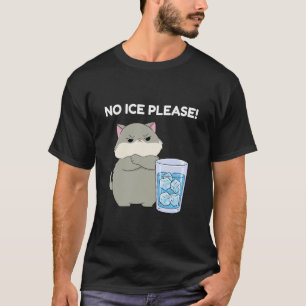 No Ice Please with Angry Cat On It Abolish ICE Lon T-Shirt