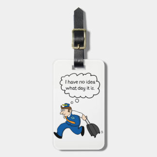 No Idea Male Flight Attendant Luggage Tag