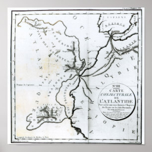 No. III Conjectural Map of the Island of Poster