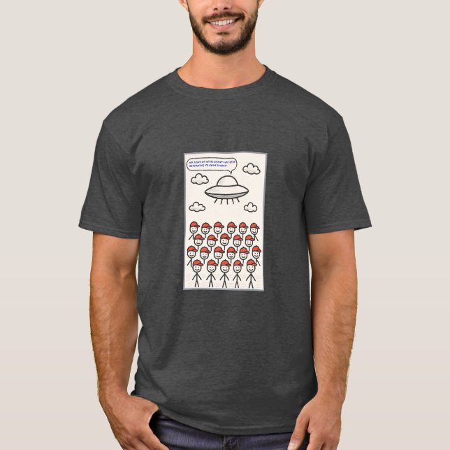No intelligent life Tshirt (Front)