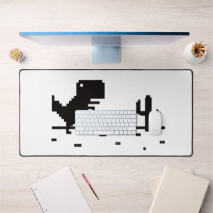 No Internet Dinosaur Desk Mat