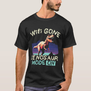 No Internet Dinosaur Lover Paleontology Prehistori T-Shirt
