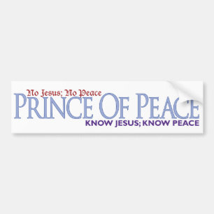 No Jesus, No peace Bumper Sticker