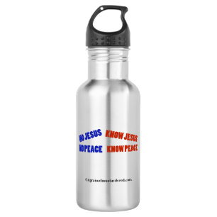 No Jesus No Peace Know Jesus Know Peace 532 Ml Water Bottle