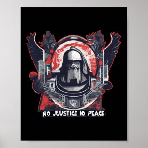 No Justice No Peace Sticker1 Poster