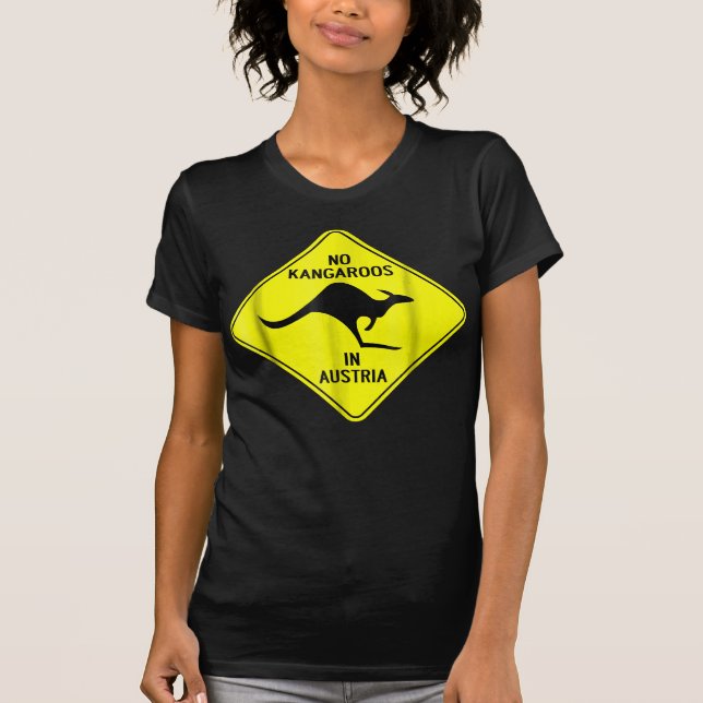 No Kangaroos In Austria T-Shirt (Front)
