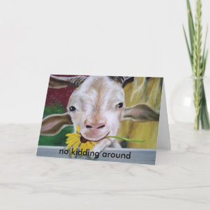 NO KIDDING AROUND-BE MY VALENTINE HOLIDAY CARD