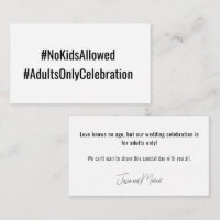 No KIDS Wedding💍 Minimalist Elegant