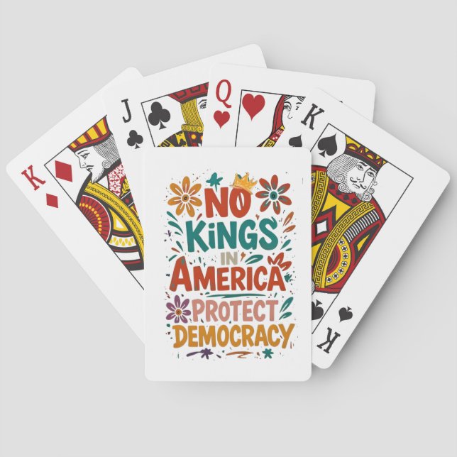 No King In America American Democracy  Playing Cards (Back)