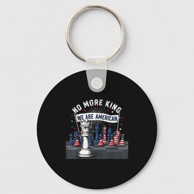 No King In America Gift Men Women  Key Ring (Front)