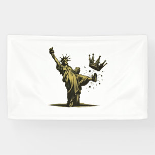 No King in America Liberity Status Pro Democrat Banner