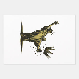 No King in America Liberity Status Pro Democrat Wrapping Paper Sheet