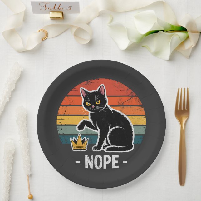 No King No War No Ice Paper Plate (Wedding)