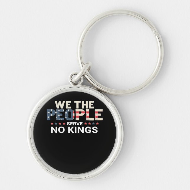 No King Patriotic Freedom No Kings In America Crea Key Ring (Front)