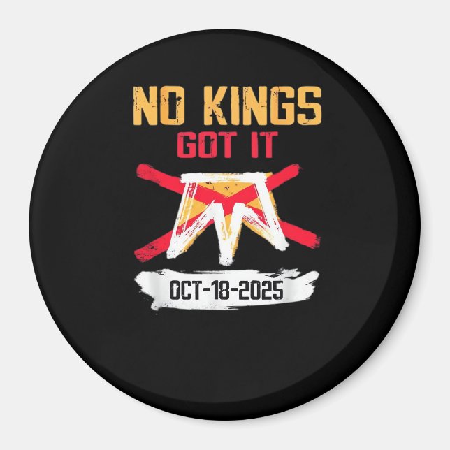 No King Patriotic Freedom No Kings In America Crea Magnet (Front)