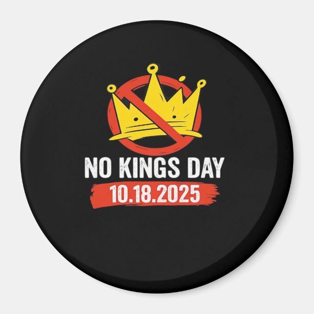 No King Patriotic Freedom No Kings In America Retr Magnet (Front)