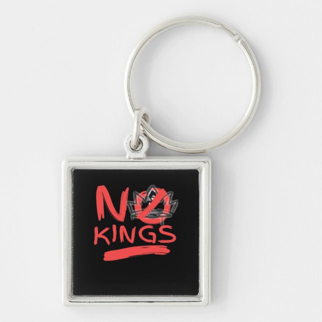 No King Simple Clean Design Key Ring (Front)