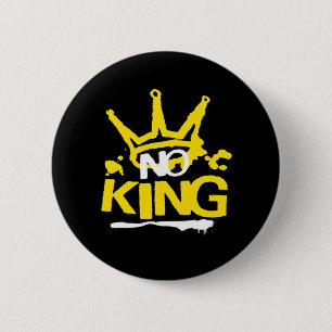 No King Vintage Style 6 Cm Round Badge