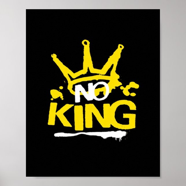 No King Vintage Style Poster (Front)