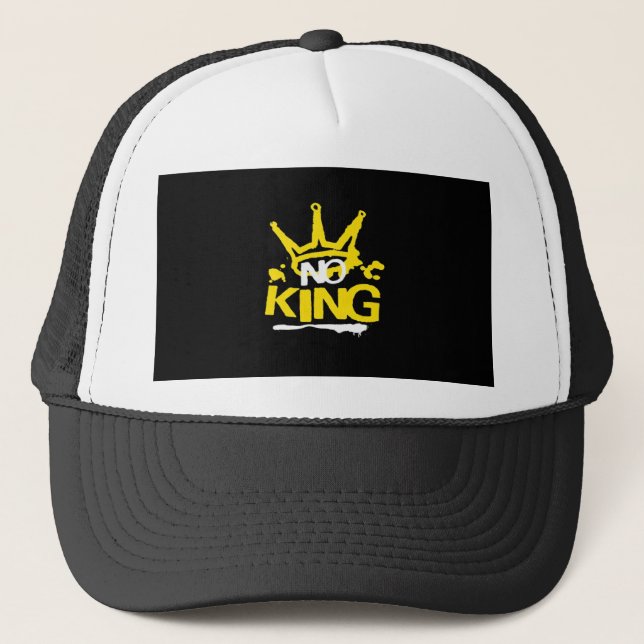 No King Vintage Style Trucker Hat (Front)