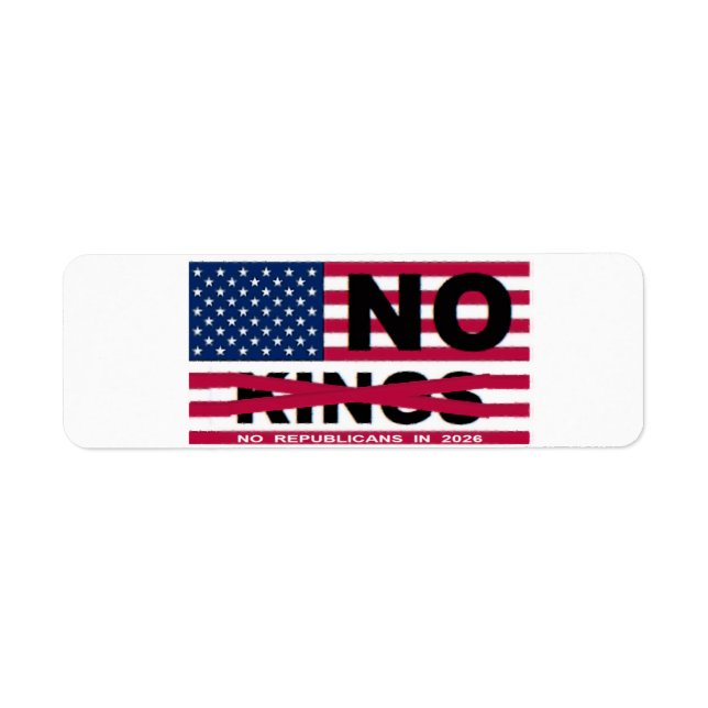 NO KINGS  (Front)
