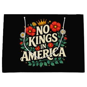 No Kings America Large Gift Bag