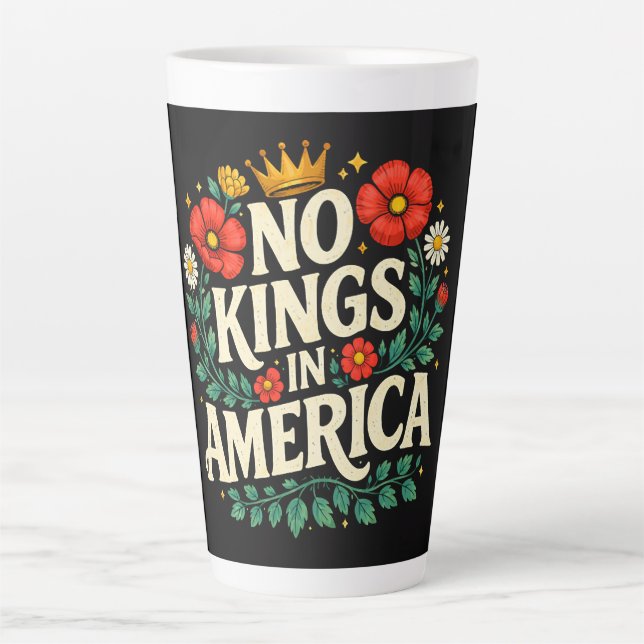 No Kings America Latte Mug (Front)