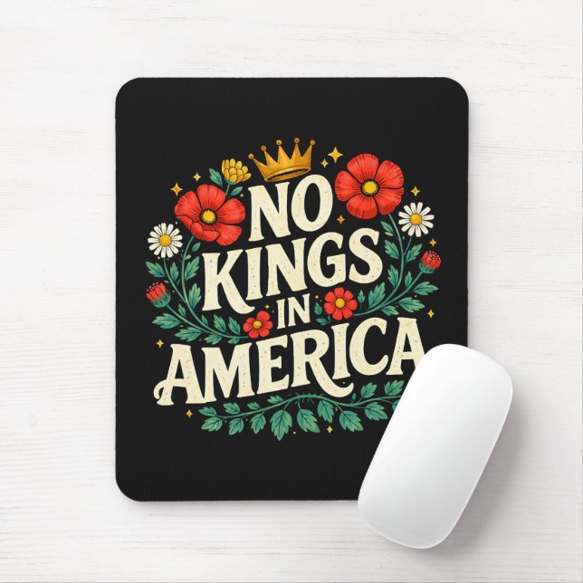 No Kings America Mouse Mat (With Mouse)