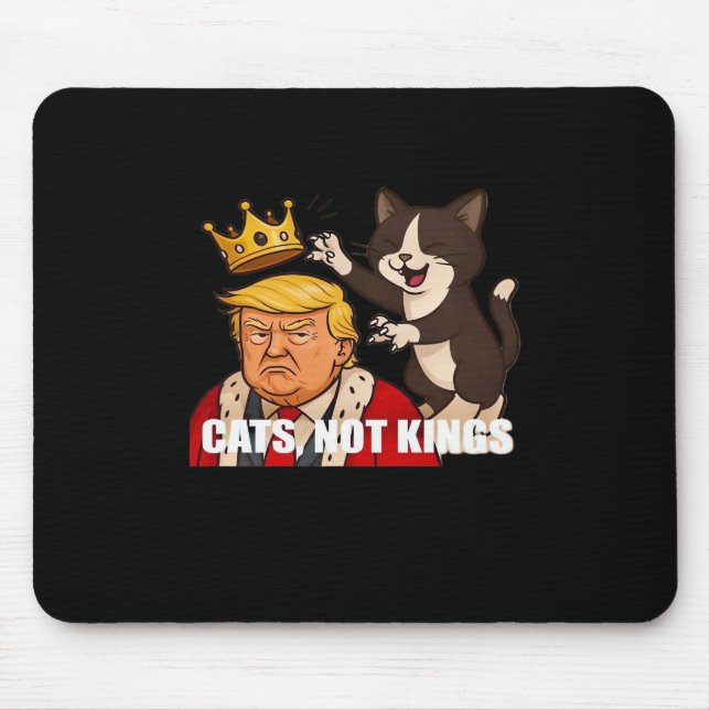 No Kings Anti Cats Funny Classic Style Mouse Mat (Front)