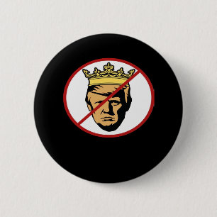 No Kings Anti Classic Creative Design 6 Cm Round Badge