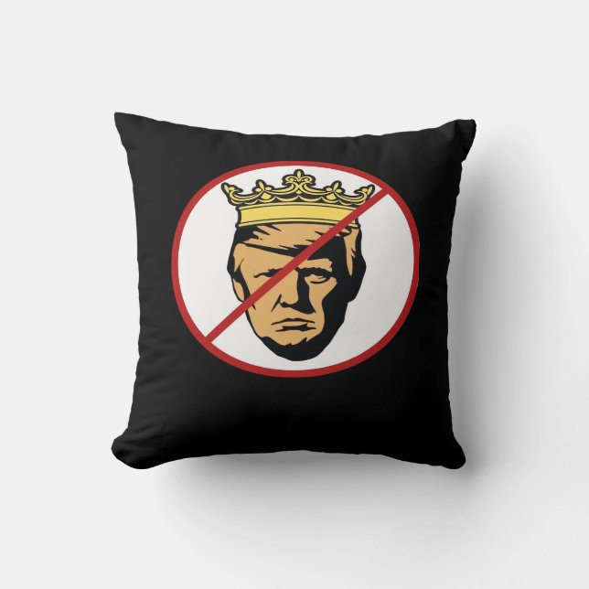No Kings Anti Classic Creative Design Cushion (Front)