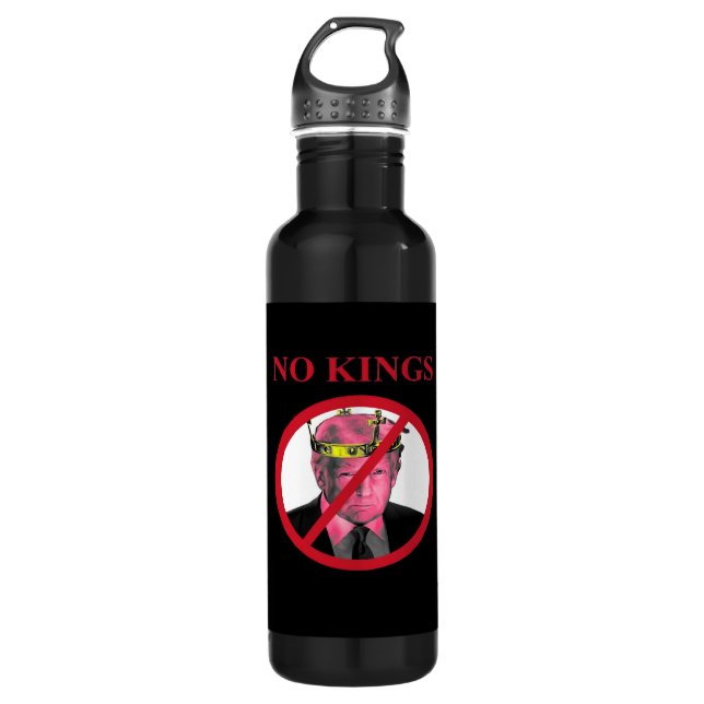 No Kings Anti Classic Creative Graphic 710 Ml Water Bottle (Front)