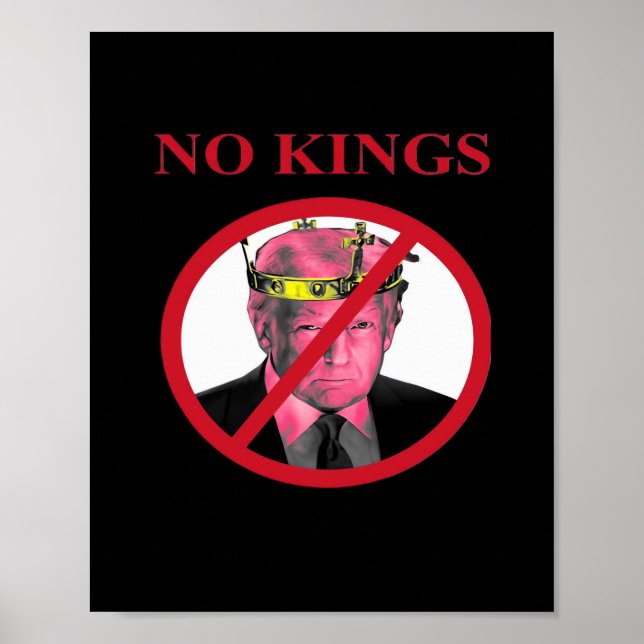 No Kings Anti Classic Creative Graphic Poster (Front)